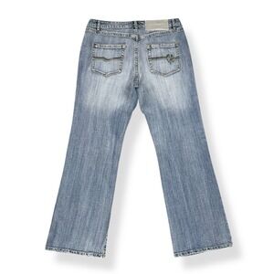 Pepe Jeans Womens 18 (36x31.5) Blue Straight Leg Denim 573 Y2K Vintage